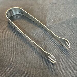 Antique Gorham Sterling Silver Sugar Tongs w Monogram